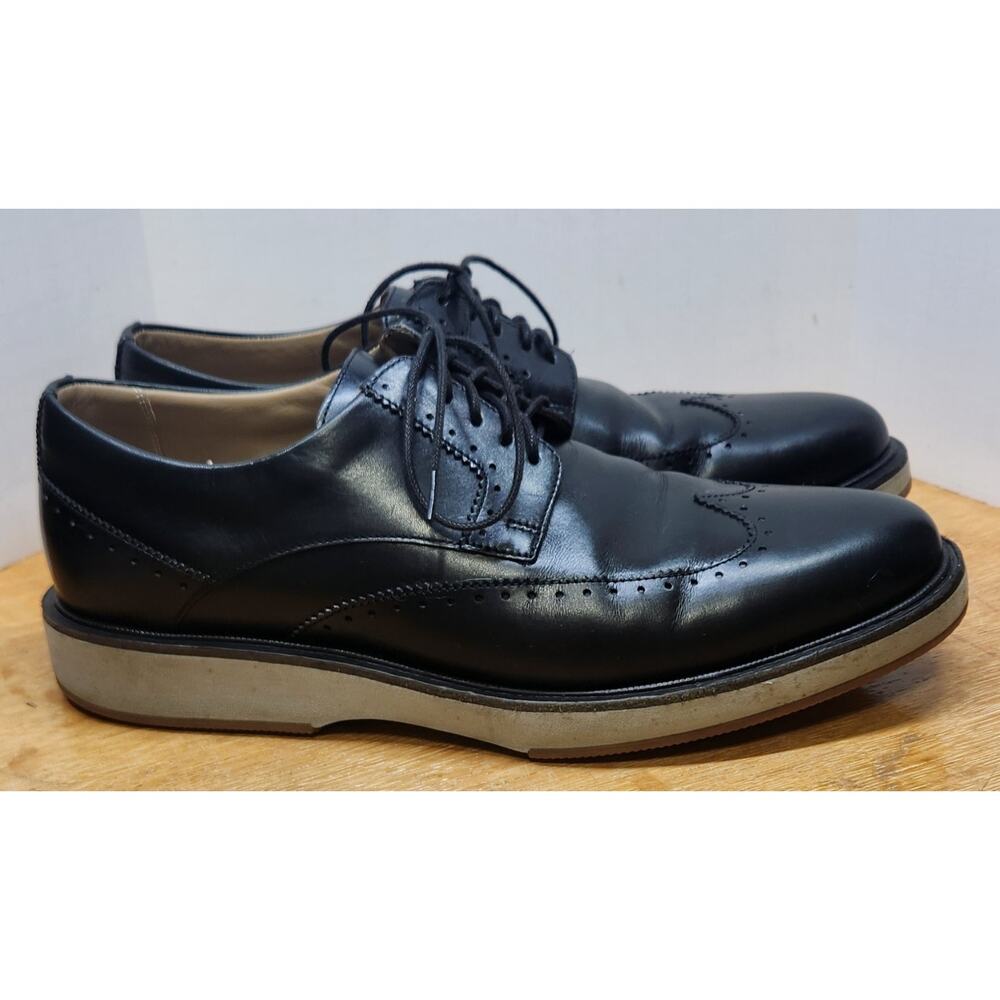 Allen Edmonds Mens Size 9.5 Brooklyn Light Wingtip Dress Shoes‎ Black 3296 - Picture 2 of 10
